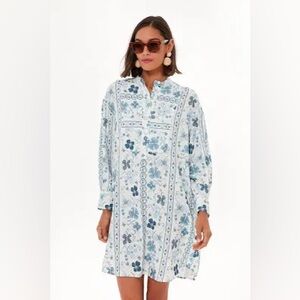 See by Chloé / Caravan floral-jacquard mini dress- light blue -Sz S